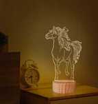 Lampa nocna dekoracyjna 3D LED koń Lightzz