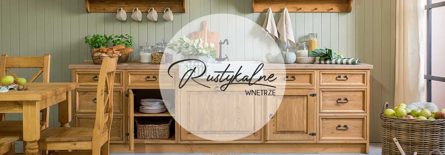 Drewniana skrzynia z szufladą otwierana w stylu rustykalnym, wiejskim