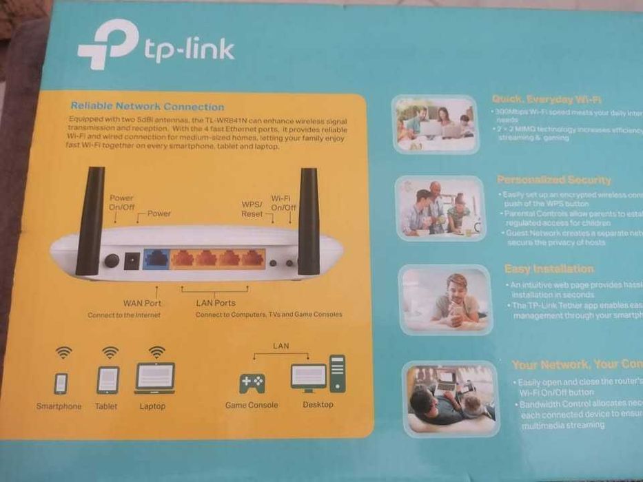 TP-Link Router Wireless N 300Mbps TL-WR841N