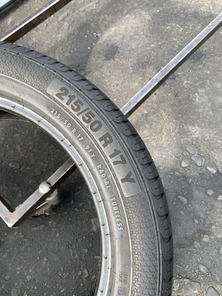 Шини 215/50 R17 пара Barum літо, 6,5мм, 2022р
