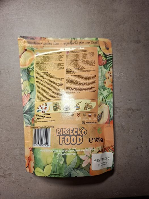 Pokarm dla gekona orzęsionego biogecko