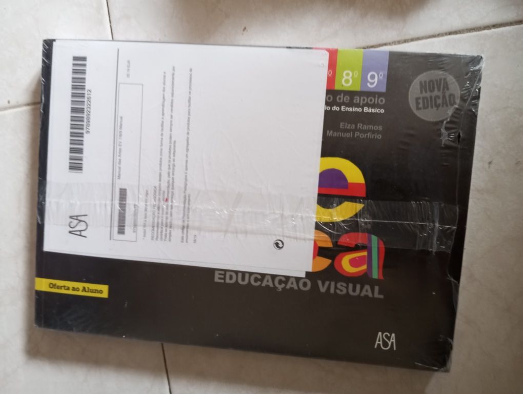Manual das artes 7,8 e 9 ano educação visual embalado