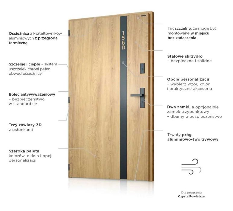 Drzwi zewnętrzne NOBE P WIŚNIOWSKI