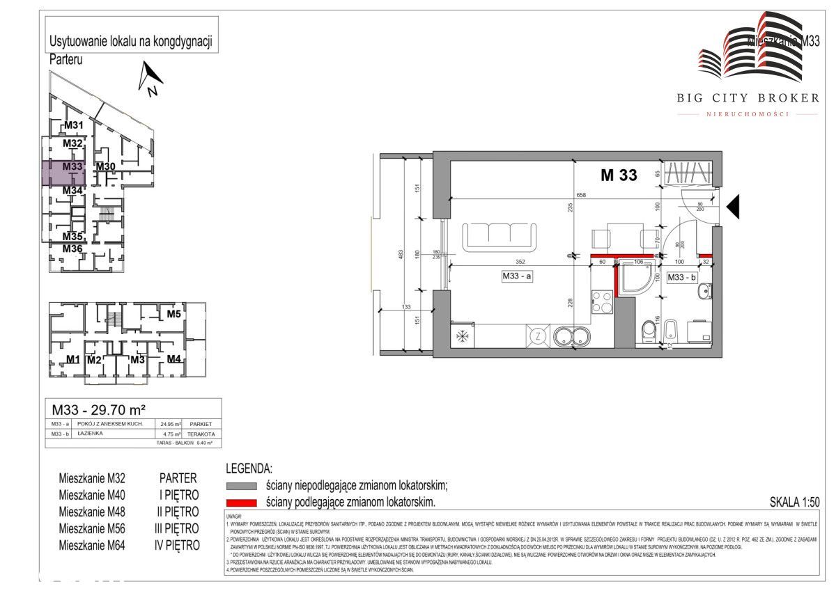 29,70 m2 - Zielone Tarasy Botanik ** Przedsprzedaż