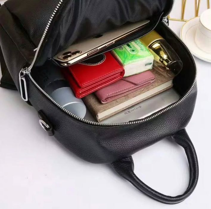 Шкіряний жіночий рюкзак-сумка, Кожаный женский рюкзак