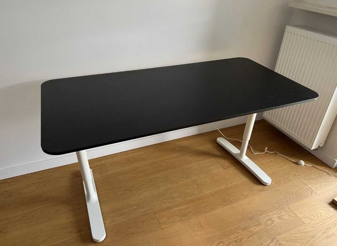 biurko ikea bekant desk table 120x80 meble stół stelaż silnik