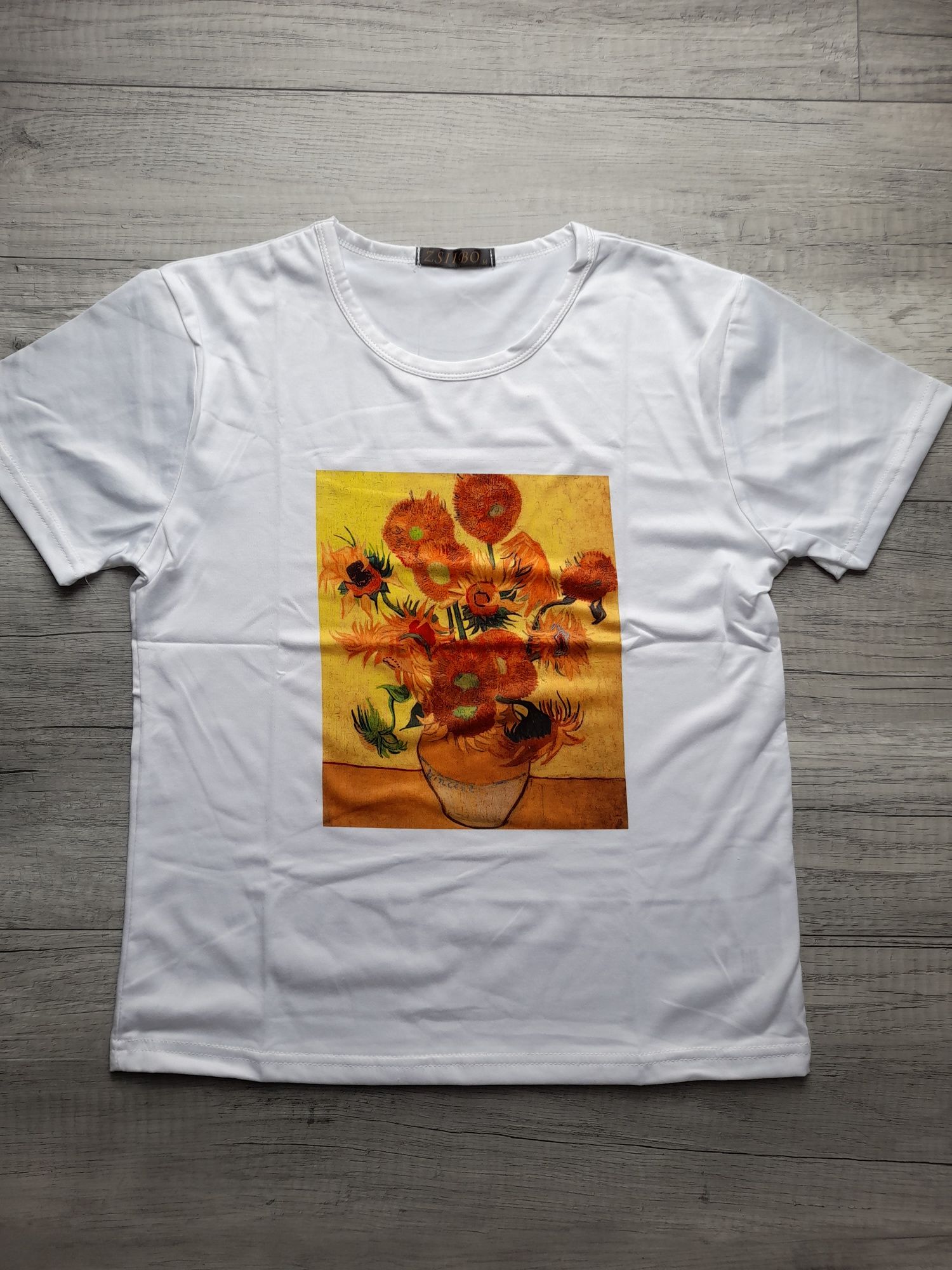 T-shirty Zsiibo biały