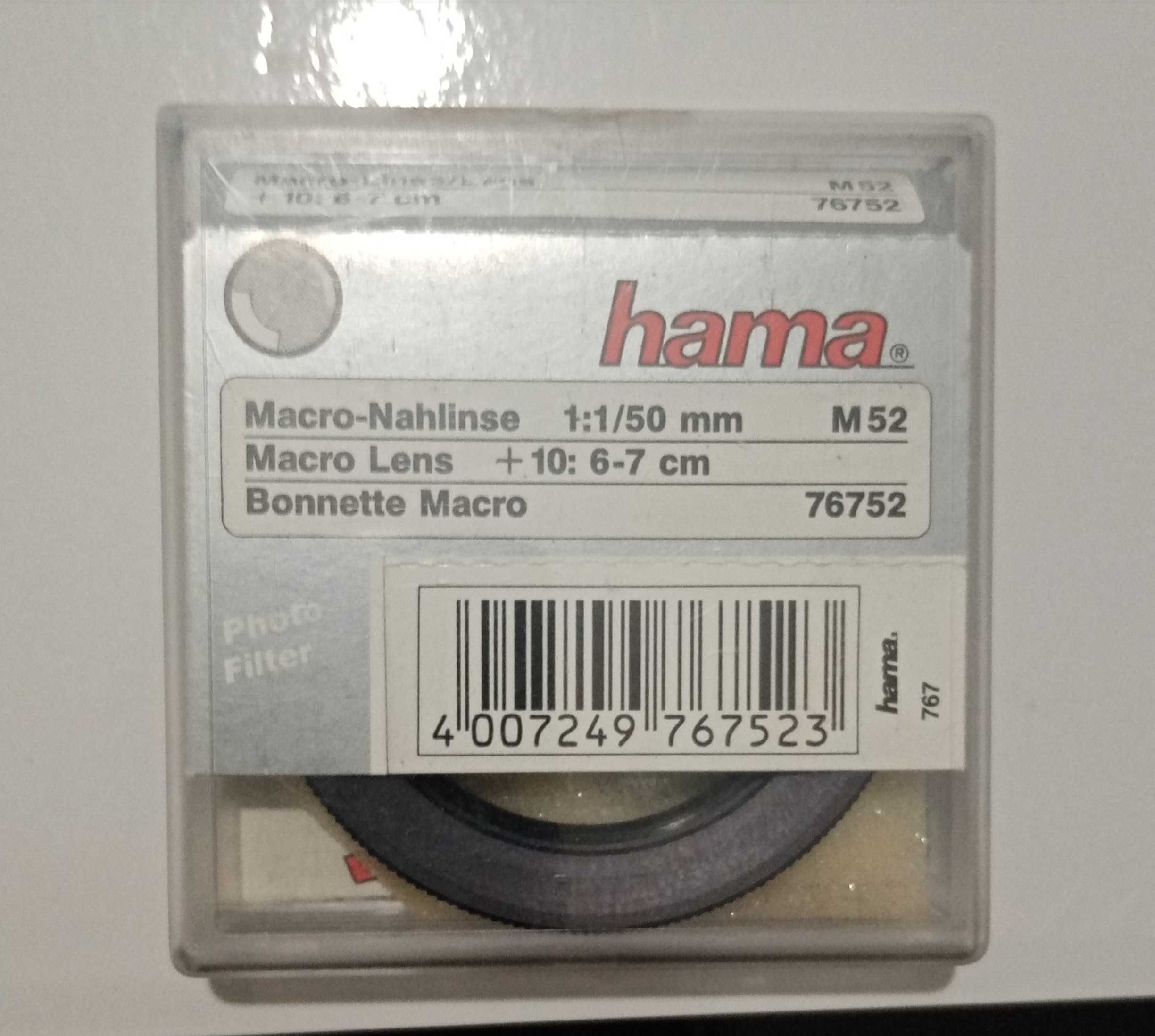 Disparador manual adaptador Yashica Contax filtro macro 52