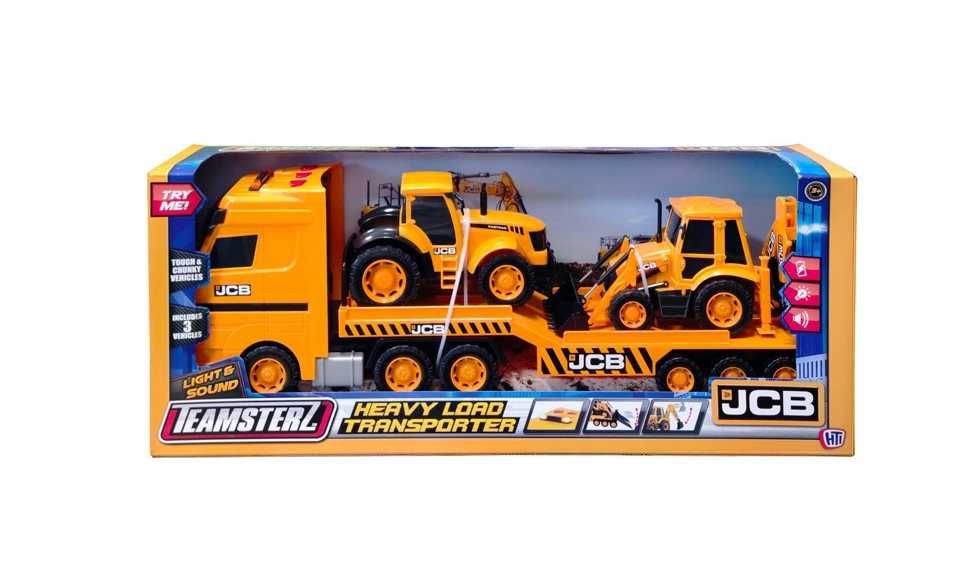 Auto pojazd JCB Heavy Load Transporter Laweta z 2 autami