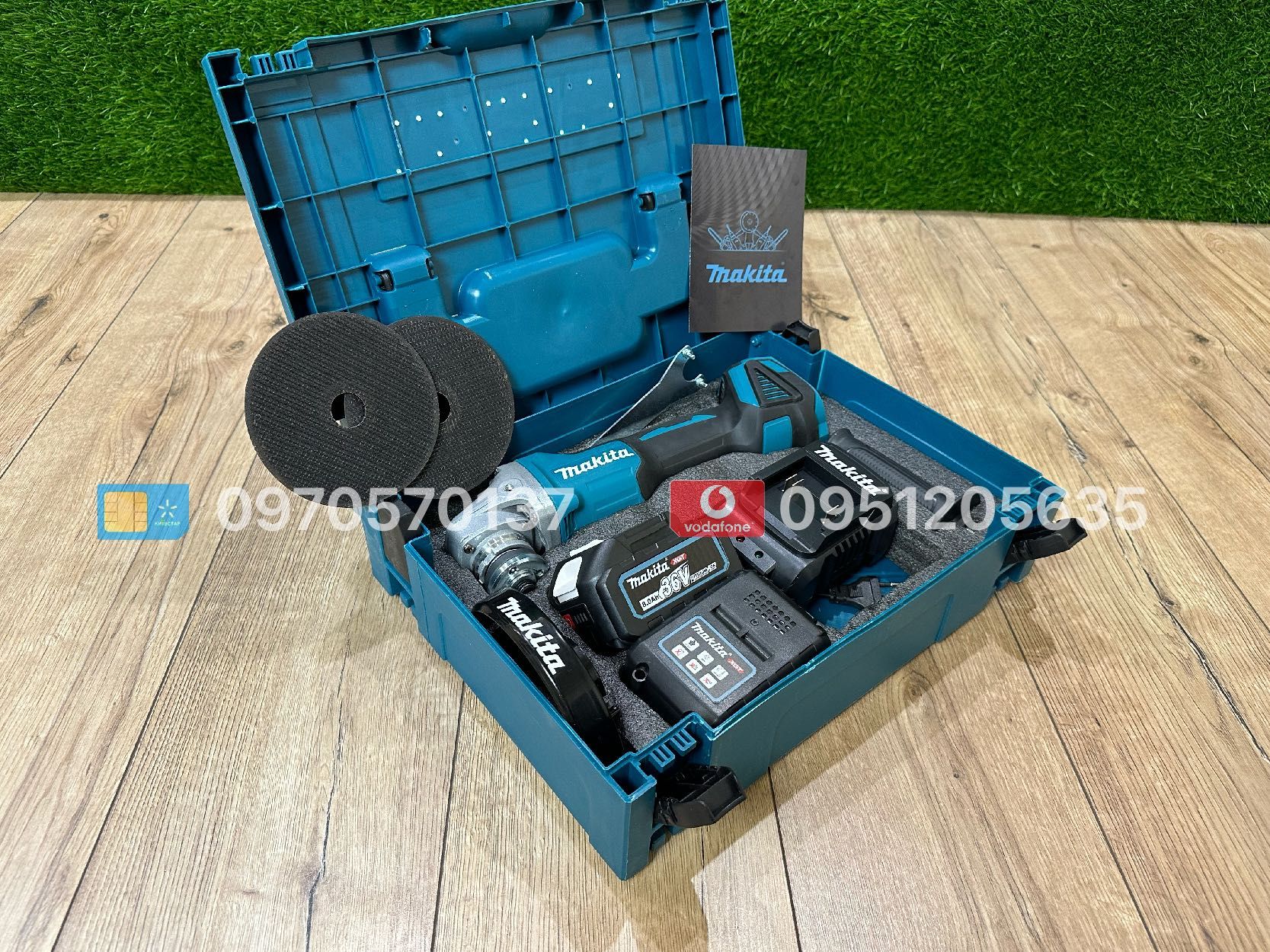 Болгарка акумуляторна Makita DGA504 36V 8Ah 4 режими швидкості 1200ват