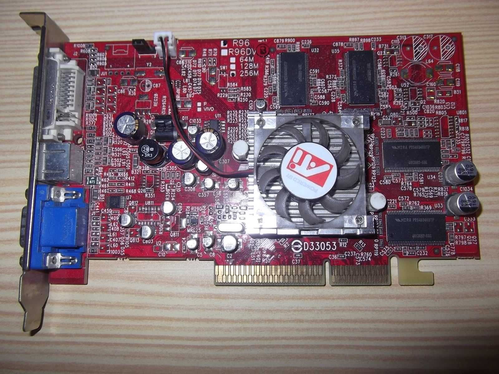 Placas gráficas antigas VGA, PCI e PCI express 256MB e outras