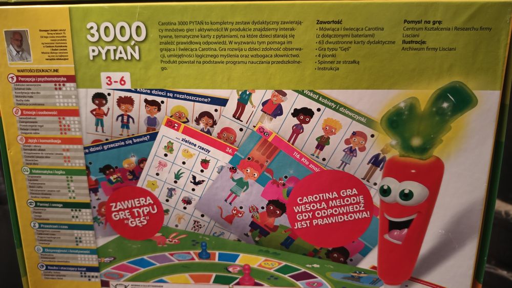Lisciani Giochi Carotina 3000 Pytań wybrakowane