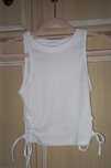 biały top xs/s cropp