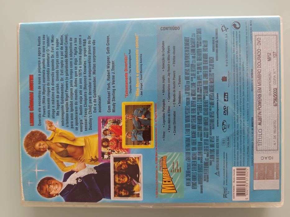 DVD Austin powers membro dourado