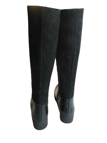 Новые кожаные женские сапоги. Бренд Helene Rouge. Испания. Размер 39.