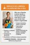 LIMPEZA, ROUPAS EM DIA. SERVIÇOS COM CUIDADO E DEDICAÇÃO