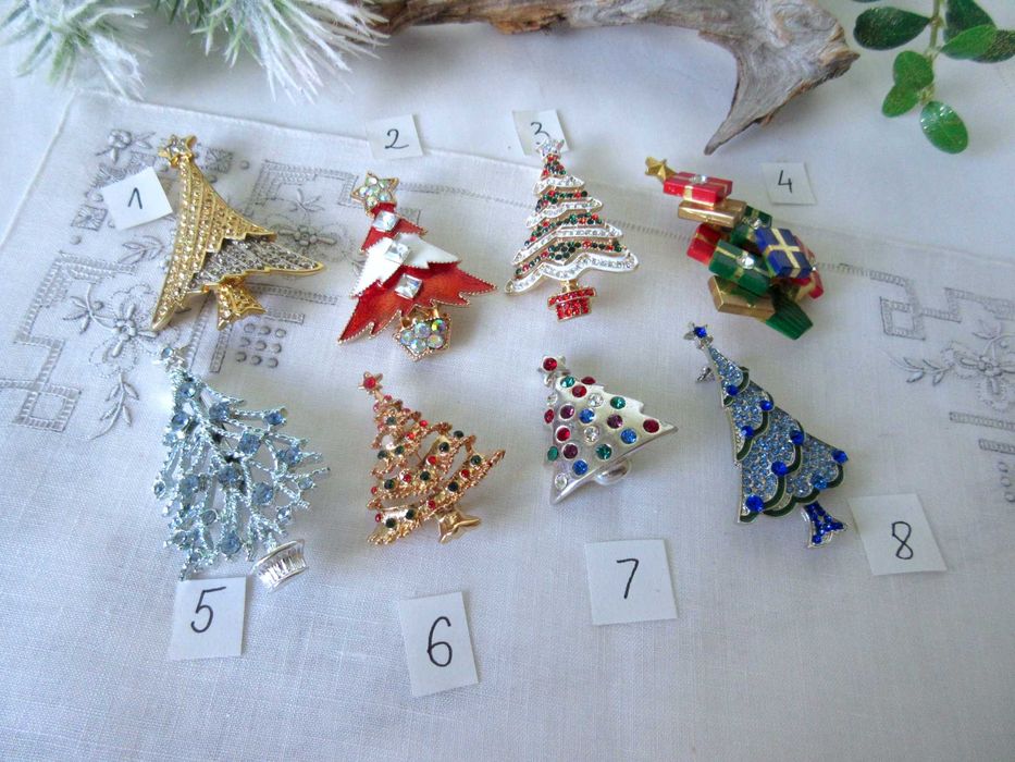 Stara biżuteria choinki świąteczne