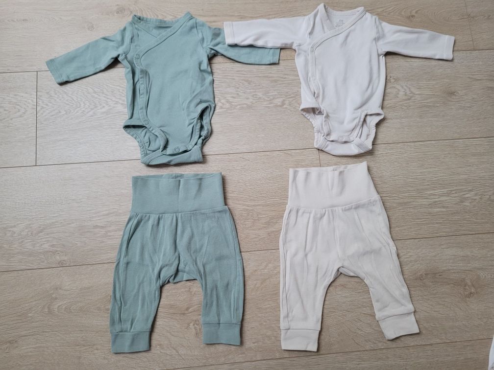 Body kopertowe i spodenki 2szt z h&m rozm. 56 SUPER STAN +gratis