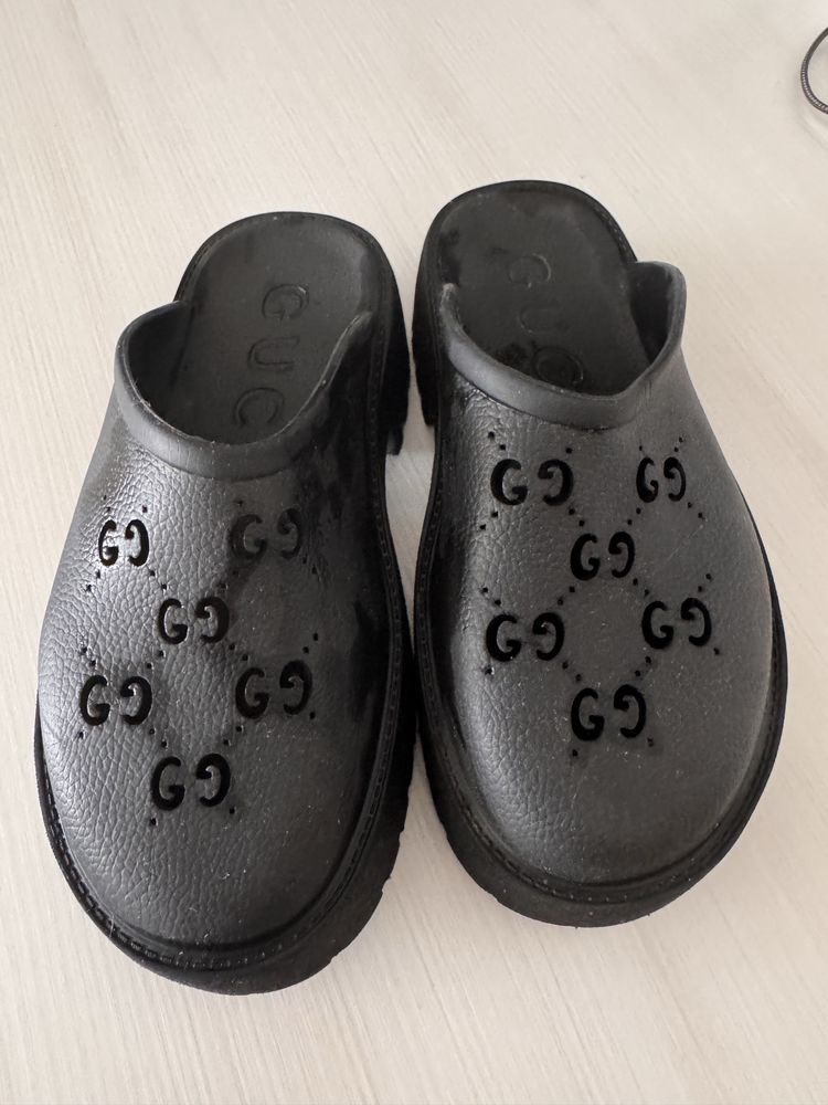 Gucci клоги чорні 41 р