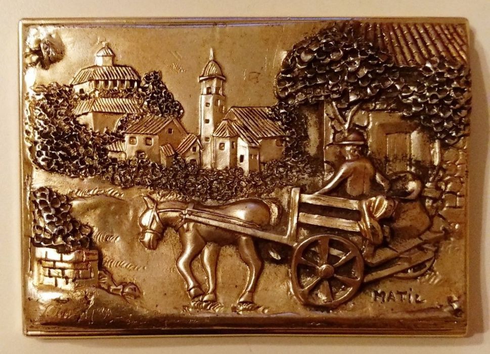 Картина барельеф на серебре (925) Италия