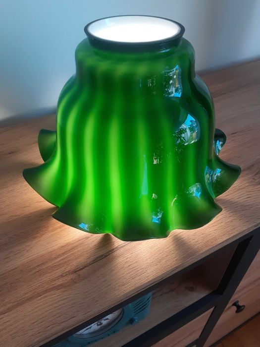 Klosz duży do lampy wisząco stojącej dwuwarstwowy