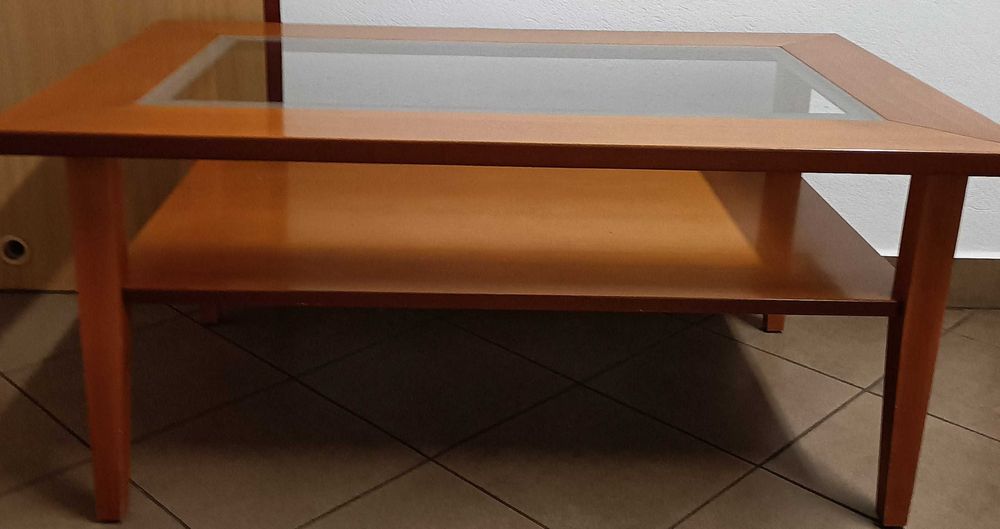Ława że szkłem stan dobry