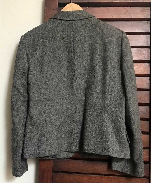 Casaco cintado cinzento antracite, Zara