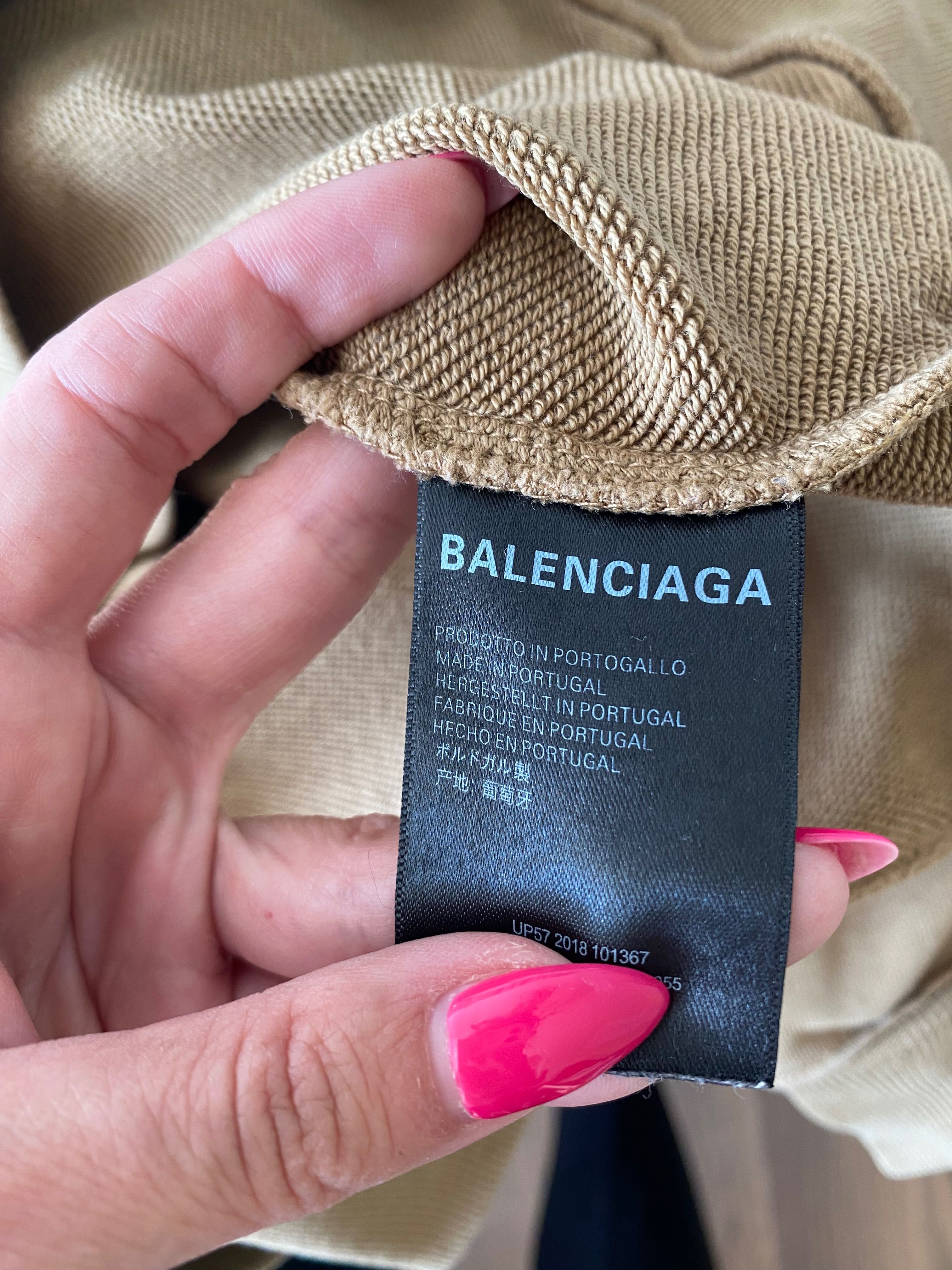 Bluza Balenciaga karmel beżowy L vitkac blogerska unisex oryginalna