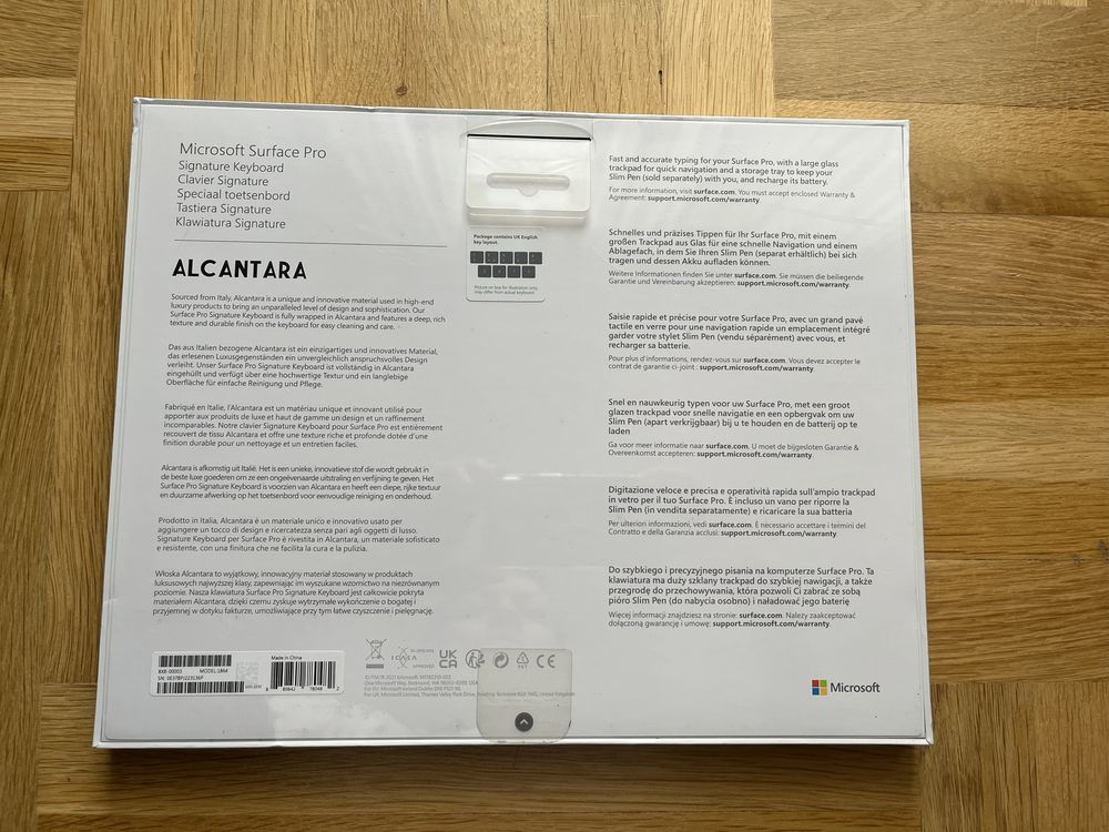Klawiatura microsoft surface pro signature keyboard model 1864