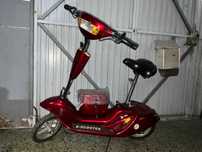 Scooters elétricas (baterias descarregadas por falta de uso)