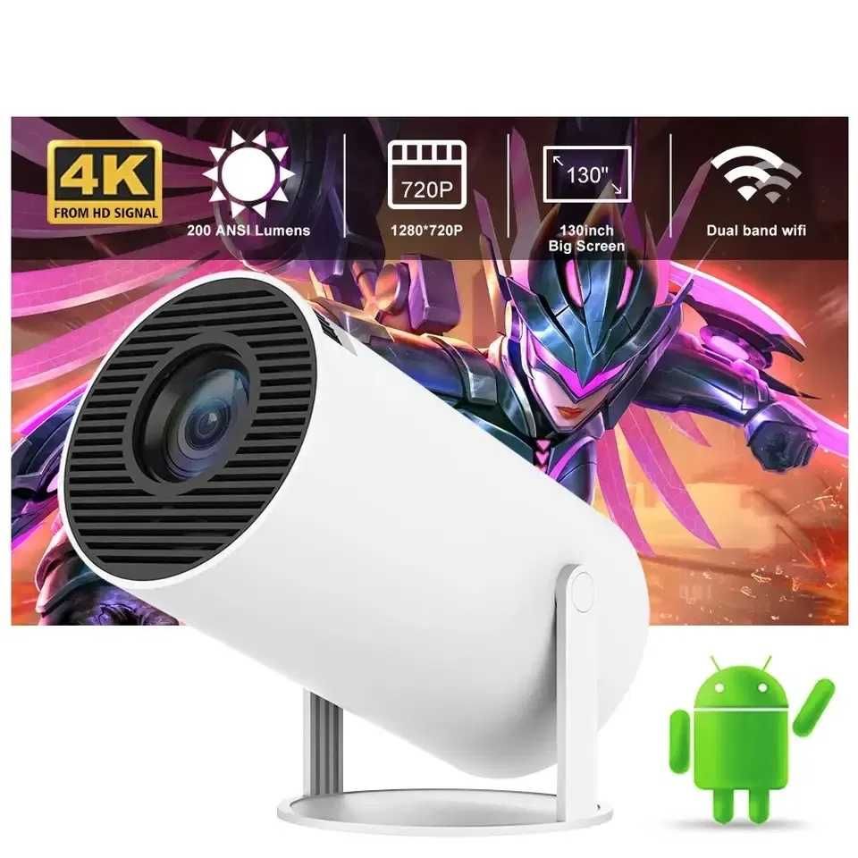 Projetor Smart Android 11 _ 4K _ HD 720p _ HY300 Original (Pro (Plus))