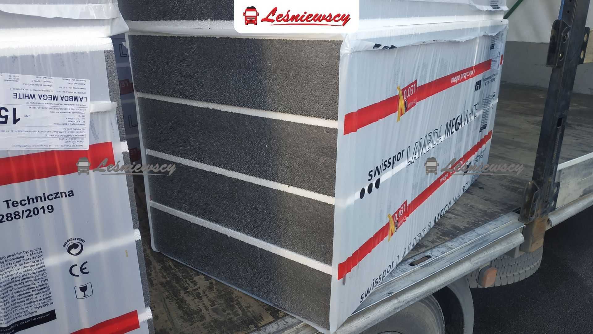 Styropian grafitowy szary SWISSPOR 0,031 LAMBDA MEGA WHITE cały kraj