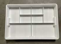 37x54x21cm IKEA KUGGIS wkład z 8 przegródkami biały pojemnik szuflada