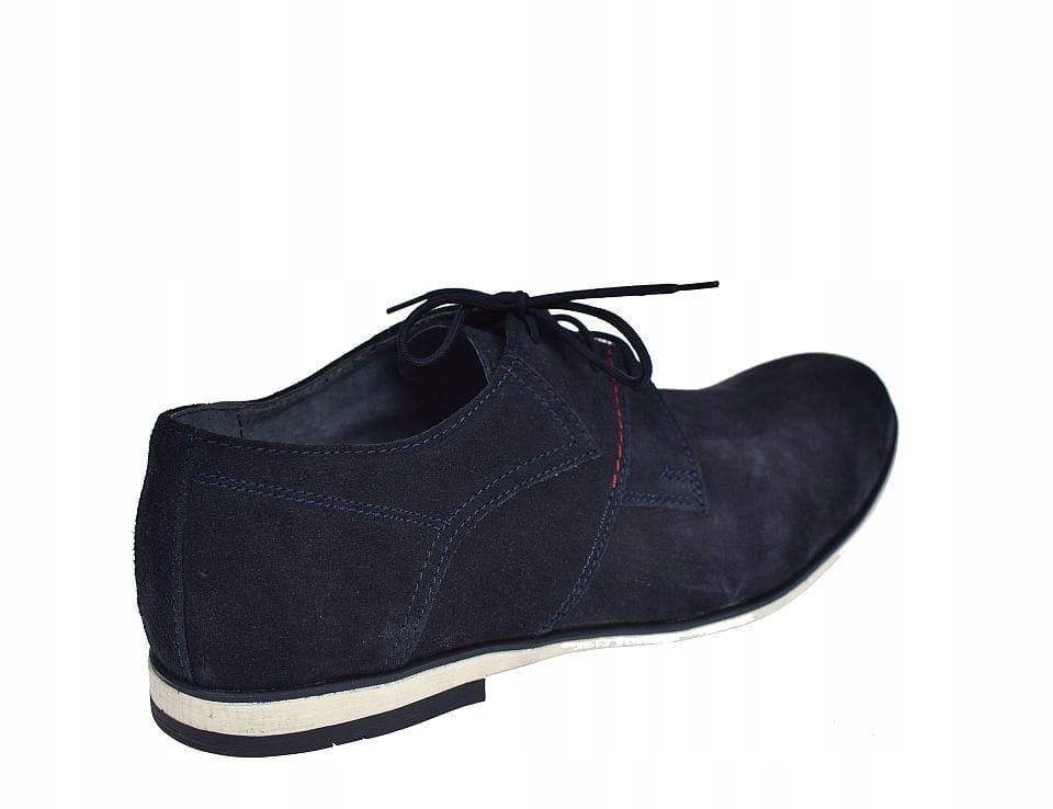 Półbuty męskie casual skórzane eleganckie Polskie M96 rozm. 41