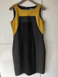 Klasyczna sukienka z szerokimi ramiączkami Marks & Spencer rozmiar 40