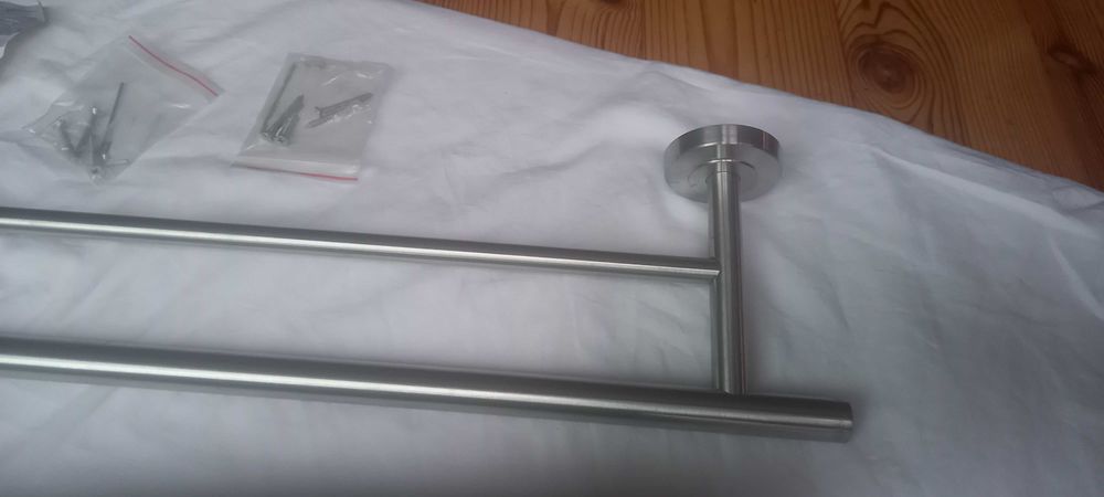 Wieszak łazienkowy na ręczniki (podwójny)