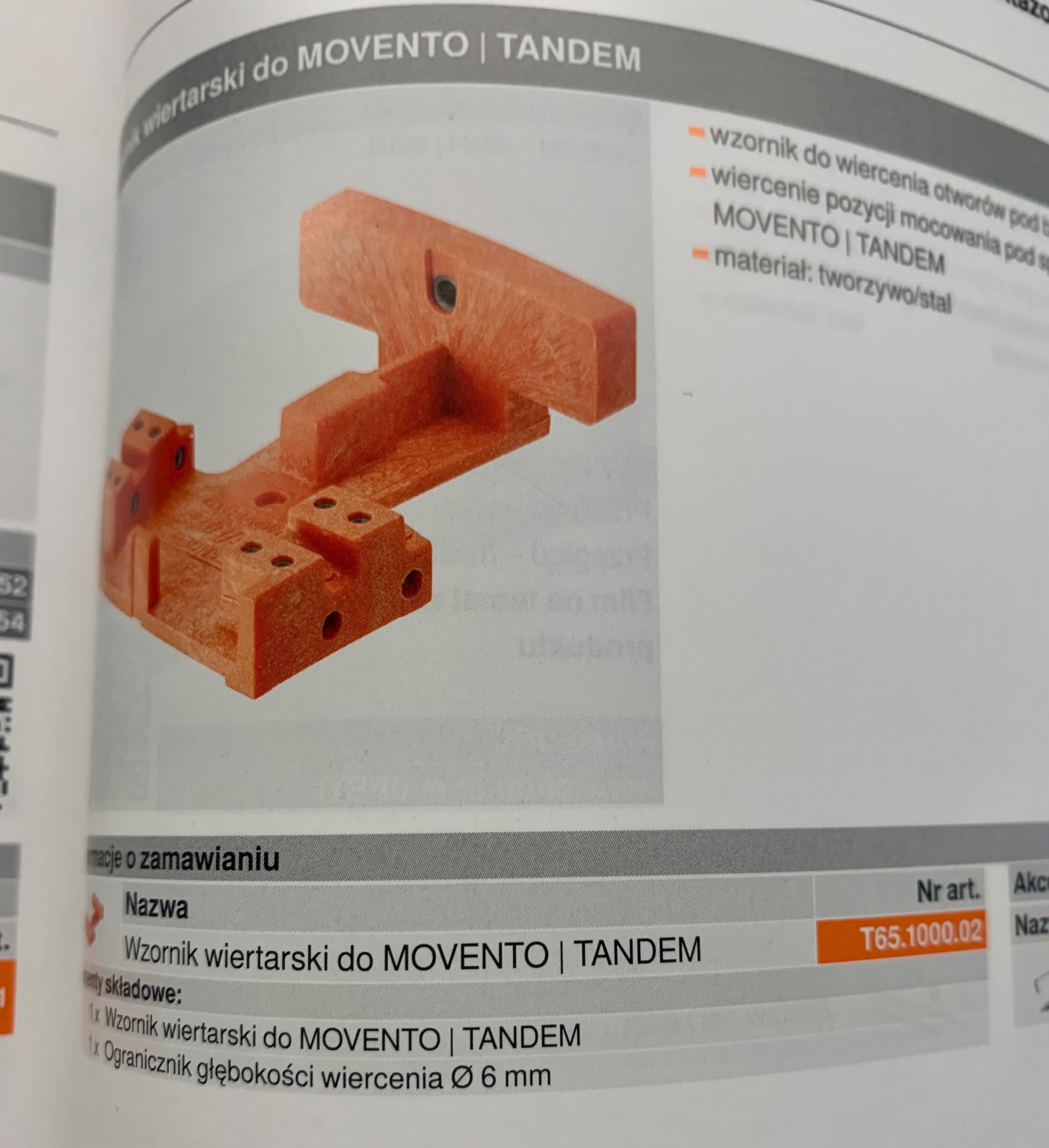 BLUM Ogranicznik do wzornika T65.1000.02