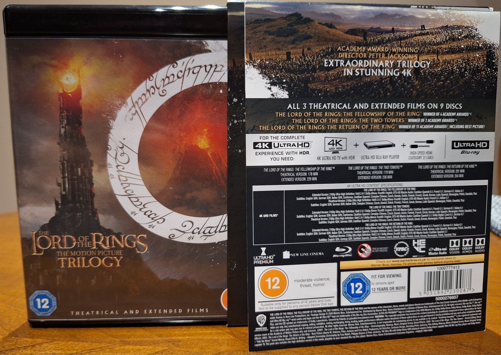 Lord of the Rings coleção 4k UHD