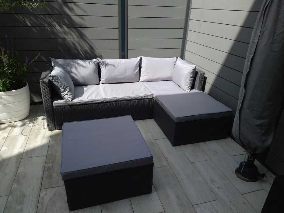 meble ogrodowe technorattan narożnik
