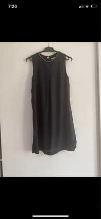 Granatowa elegancka sukienka S 36 H&M