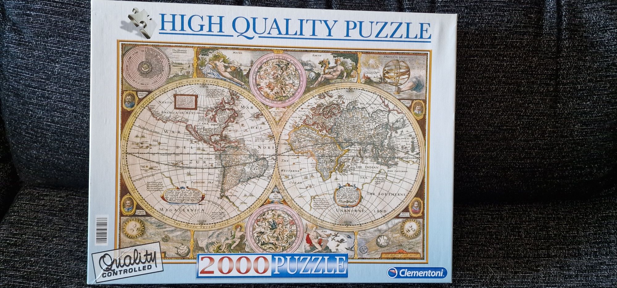 Puzzle 2000 peças Mapa Mundo Antigo