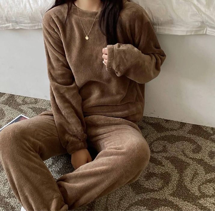 Піжама жіноча махрова. Новорічна піжама на подарунок. Тепла піжама