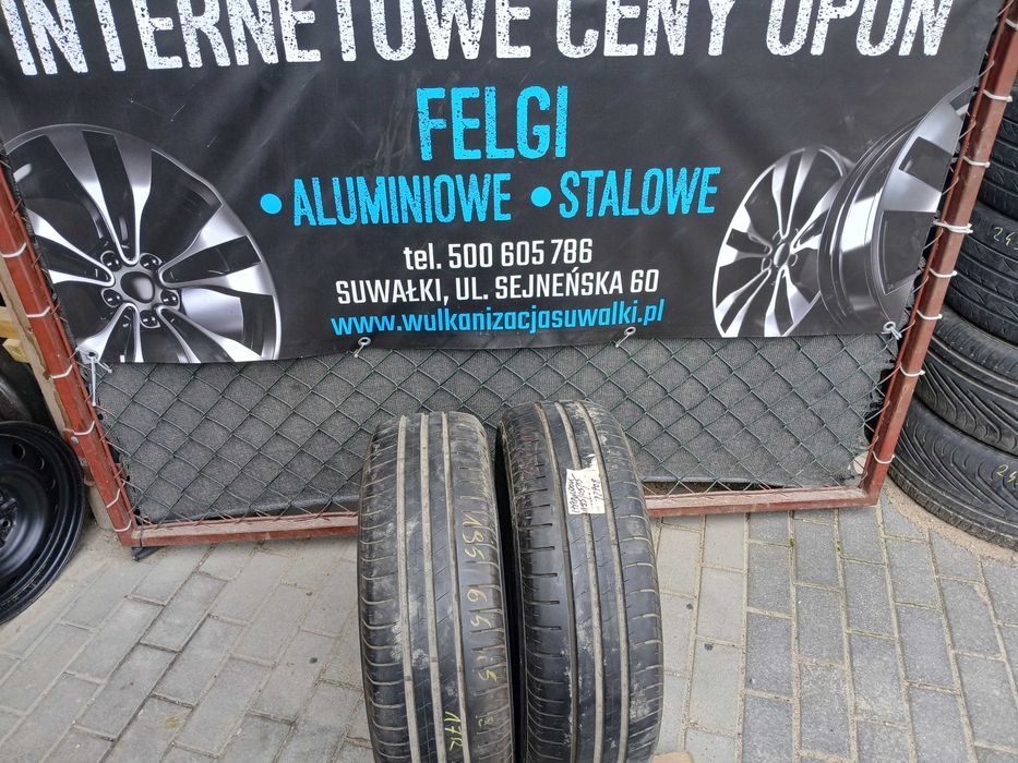 2x używane opony letnie 195/65 R15 Hankook Gwarancja Montaż