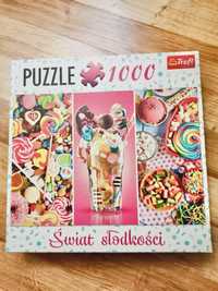 Trefl puzzle 1000 el świat słodkości nowe w folii na prezent