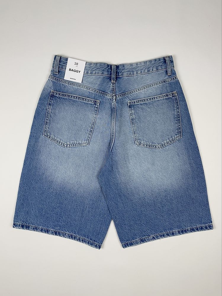 Шорти Bershka Jorts Baggy Fit (W30 / W34) сині широкі чоловічі
