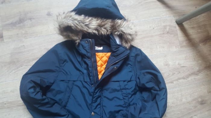 H&m-sliczna kurtka parka-zimowa 158 cm 12-13 l