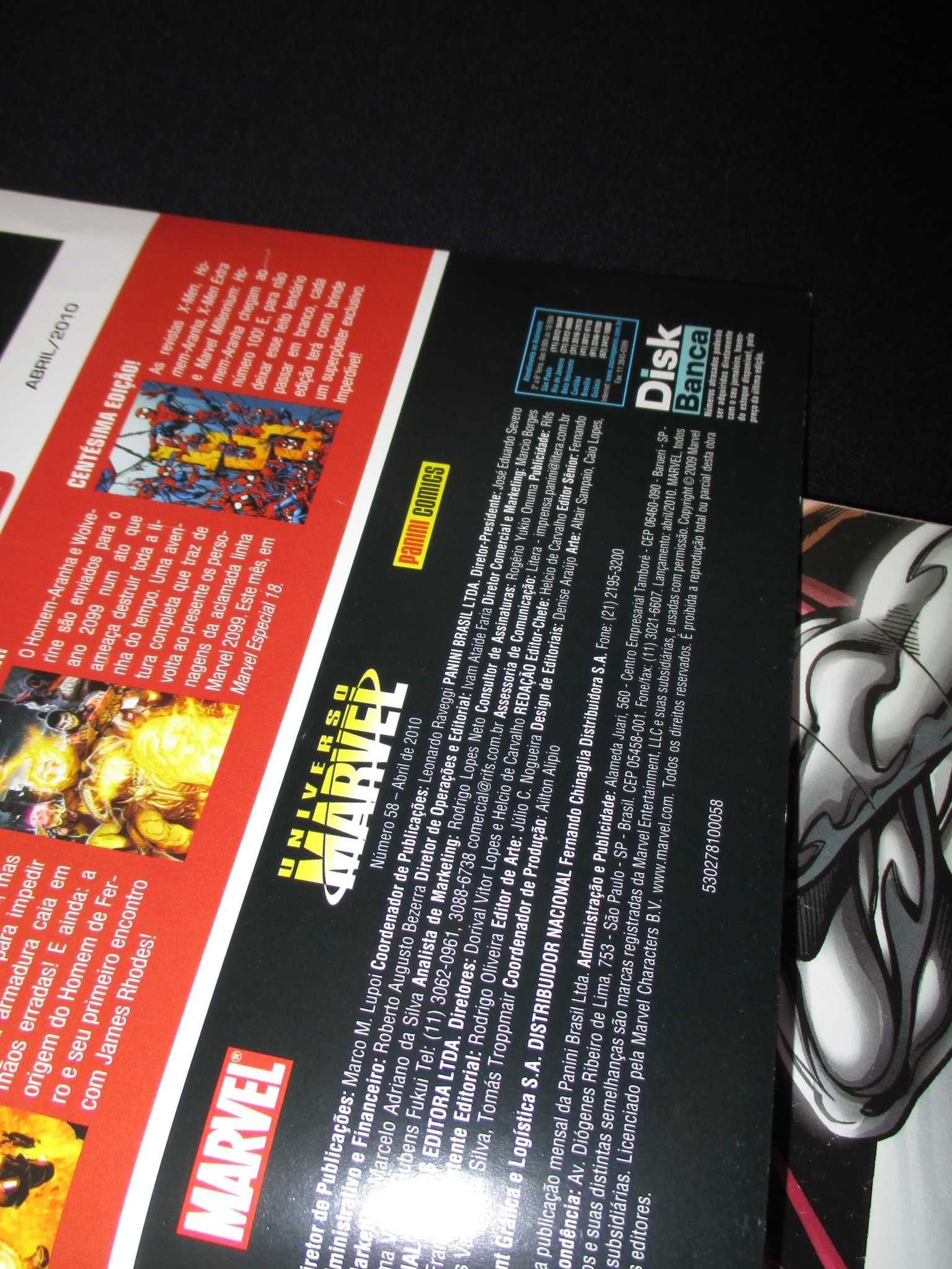 Livros BD Universo Marvel 1ª série 2008 Panini Comics