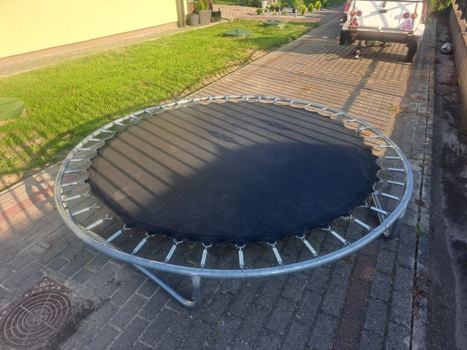 Trampolina 240cm dzieci działkę  zabawy skakania zabawka ogród Plac