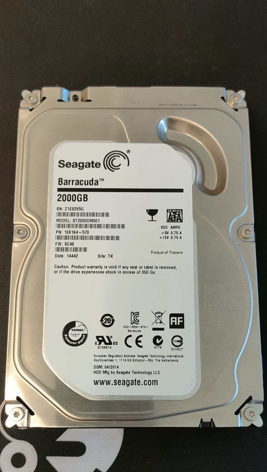 Disco Seagate Barracuda 2TB