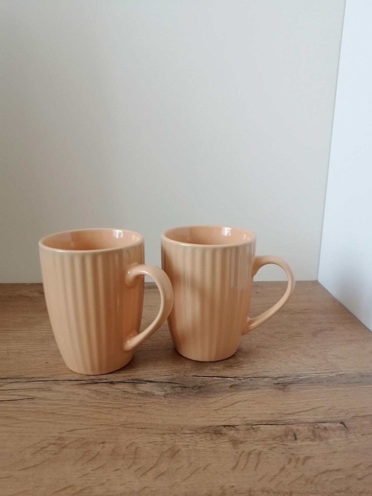 Komplet nowych kubków ceramicznych 2 sztuki